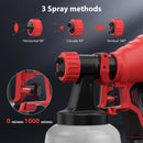 CORDLESS BRUSHLESS PAINT SPRAYER, 4 NOZZLES - RED - Like New