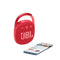 JBL CLIP 4 PORTABLE MINI BLUETOOTH SPEAKER BIG AUDIO PUNCHY BASS - RED - Brand New