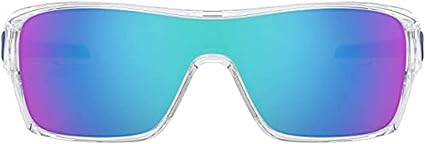 Oakley Turbine Rotor OO9307 Rectangle Sunglasses Polished Clear/Sapphire Iridium Like New