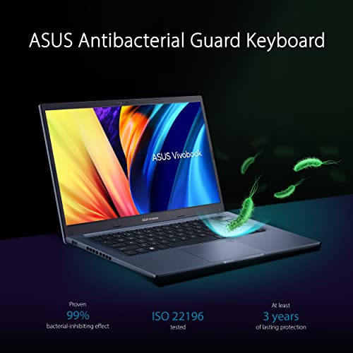 ASUS VIVOBOOK 14 SLIM LAPTOP 14" FHD I3-1215U 4GB 128GB SSD F1402ZA-AB31 - BLUE - Like New