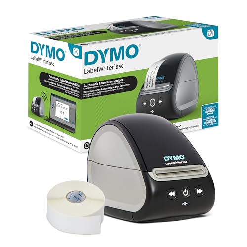 Dymo LabelWriter 550 Series Label Printer Automatic Recognition 7573269 - Black - Like New