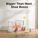 Pinkpum 15 Pack X-Large Shoe Storage Boxes Fit US Size 12, Sneakerheads White - Like New