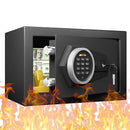 KARBEEN 0.5 CUB FIREPROOF SAFE BOX SMALL SAFE WITH DIGITAL KEYPAD - BLACK - Like New