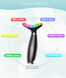 ELISHINE LIGHT BASED FACIAL MASSAGER 7 COLOR PORTABLE SKIN CARE - GLOSSY BLACK - Like New