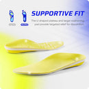 VALSOLE HEAVY DUTY SUPPORT ORTHOTIC INSOLES MEN 10/WOMEN 12 YELLOW WHITE - Like New