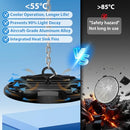 200W UFO LED High Bay Lights 5000K Daylight White, 30000LM LED Shop Lights - Like New