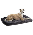 MidWest QuietTime Dog Bed Gray Faux Fur Bolster Ultra-Soft B0002DHXVE-NEW - Brand New