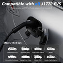 NEFARACY LEVEL 2 EV CHARGER 40A 240V PORTABLE EV CHARGER WITH 25+2FT - WHITE - Like New