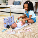 HOPSCOTCH LANE BABY DOLL ACCESSORY DIAPER BAG, CHILDREN AGES 3+ - MULTICOLOR - Brand New