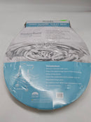 DREAM BATH HARD PLASTIC TOILET SEAT NON-SLIDE HINGES FIT 17" TOILET BOWLS WHITE - Like New