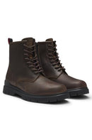 50552696 HUGO Men Ryan Smooth Leather Lace Up Boot Open Brown Size 11 - Like New