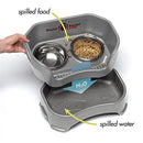 Neater Pet Brands Neater Feeder Deluxe Mess Proof Dog Bowls Elevated - Gunmetal - Brand New