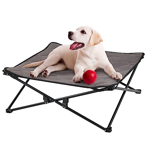 KINGCAMP ELEVATED DOG BED, MEDIUM DOGS, RAISED GROUND MESH, WASHABLE, BLACK - Like New