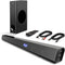 VMAI 2.1 Sound Bar with Subwoofer, 120W, Bluetooth 5.0, 34" FS21HS-L - Black Like New