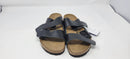 BIRKENSTOCK ARIZONA BS BLACK LEATHER SANDAL - SIZE:MEN 7 WOMEN 9 - ARIZONA BLACK - Like New