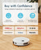 Yeedi K950L vac 2 Robot Vacuum and Mop Combo, Powerful 3000Pa YDVN21 - White Like New