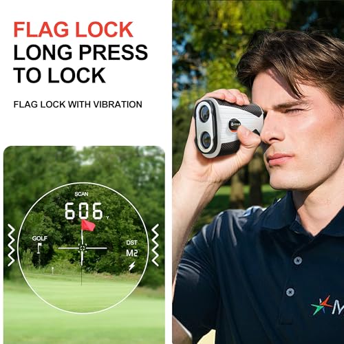 VISIOGEAR GOLF RANGEFINDER WITH SLOPE 1200 YARDS LASER - A WHITE - Like New