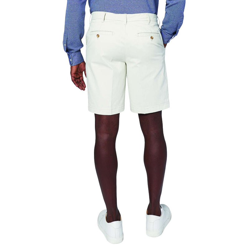 MEN'S IZOD SALTWATER STRETCH CHINO SHORTS - SIZE: MEN 32 - SILVER BIRCH - Brand New