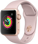 Apple Watch 3 GPS 38mm Gold Alu Case with Pink Sand Band Gold Aluminum - Like New