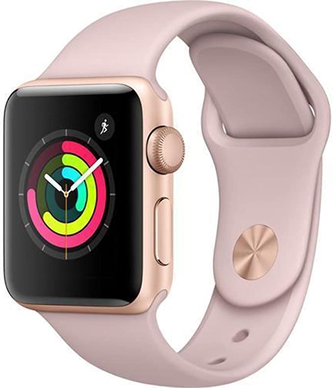 Apple Watch 3 GPS 38mm Gold Alu Case with Pink Sand Band Gold Aluminum - Like New