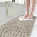 SIXHOME SHOWER MAT NON SLIP BATH MAT TUB 14"X27" SHOWER - KHAKI - Like New