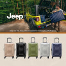 JEEP HARDSIDE EXPANDABLE LUGGAGE SPINNER 24" CHECKED-MEDIUM PEACOAT NAVY - Like New