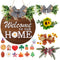 GENERIC HOME WREATH, INTERCHANGEABLE WELCOME WREATH 12 - Like New