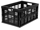 Work-It! Collapsible Milk Crate | 49 Liter Folding Storage Bin Stackable Plastic - Brand New