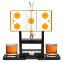 ICE HOCKEY RINK Whiskey Decanter Set Unique Gifts for Men or Dad Home Bar Gifts - Brand New