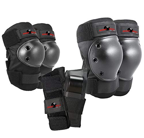 EIGHT BALL KIDS MULTI-SPORT PAD SET KNEE PADS ELBOW PADS - Scratch & Dent