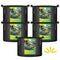 IPOWER 5 PACK 10 GALLON GROW BAGS GARDEN PLANTS NONWOVEN FABRIC POTS - BLACK - Brand New