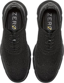 COLE HAAN MEN'S SHOES ZEROGRAND STITCHLITE CASUAL OXFORDS - 9 - BLACK KNIT/BLACK - Like New