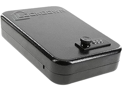 LOCKDOWN HANDGUN VAULT ALL STEEL CONSTRUCTION TSA APPROVAL CALIFORNIA DOJ -BLACK - Like New