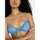 NO BOUNDARIES UNDERWIRE BIKINI TOP, WOMEN’S BLUE ASH SIZE MEDIUM 8-10 - BLUE ASH - Brand New