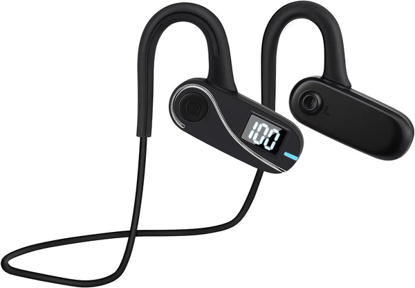 Baixhur Open Ear Headphones,Wireless Air Conduction Headphones Bluetooth - Black Like New