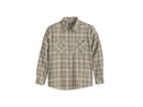 HURLEY MEN'S FLANNEL BUTTON UP SHIRT - SIZE: MEN L - OLIVE/KHAKI - Brand New