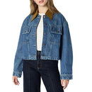 Amazon Essentials Women's Oversized-Fit Cropped Denim Heavyweight - Size XS - Brand New