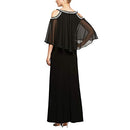 Alex Evenings Women's Cold Shoulder Popover Dress, Black, 20 - Brand New