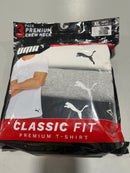 PUMA 3 PACK PUMA PREMIUM SOFT CREW NECK T SHIRTS SIZE: MEN XL - BLACK WHITE GRAY - Brand New