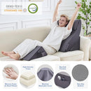 PAXATO WEDGE PILLOW HIGH DENSITY FOAM TRIANGLE ELEVATED SLEEPING (4PC) - D.GRAY - Like New