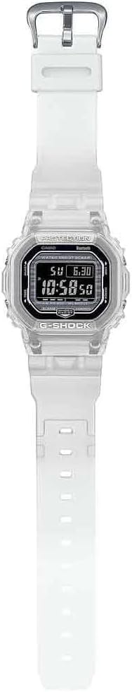 Casio G-Shock Men's Digital DW-B5600G-7ER Quartz Watch - Clear Plastic Like New