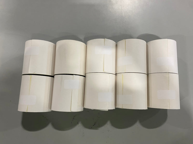 UNIVERSAL 10 ROLLS 2-PLY 3" X 90' CARBONLESS POS PAPER ROLLS - WHITE/CANARY - Brand New