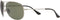 Ray-Ban RB3293 Metal Aviator 63mm Polarized Sunglasses Gunmetal/Polarized Green - Like New