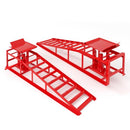 LOCKIETTA 2 PCS Hydraulic Car Ramps with Hydraulic Jack Red 11065LBS 5T - Like New