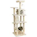 MWPO 63.8 inches Multi-Level Cat Tree Large Cats Sisal-Covered Posts - Beige - Brand New