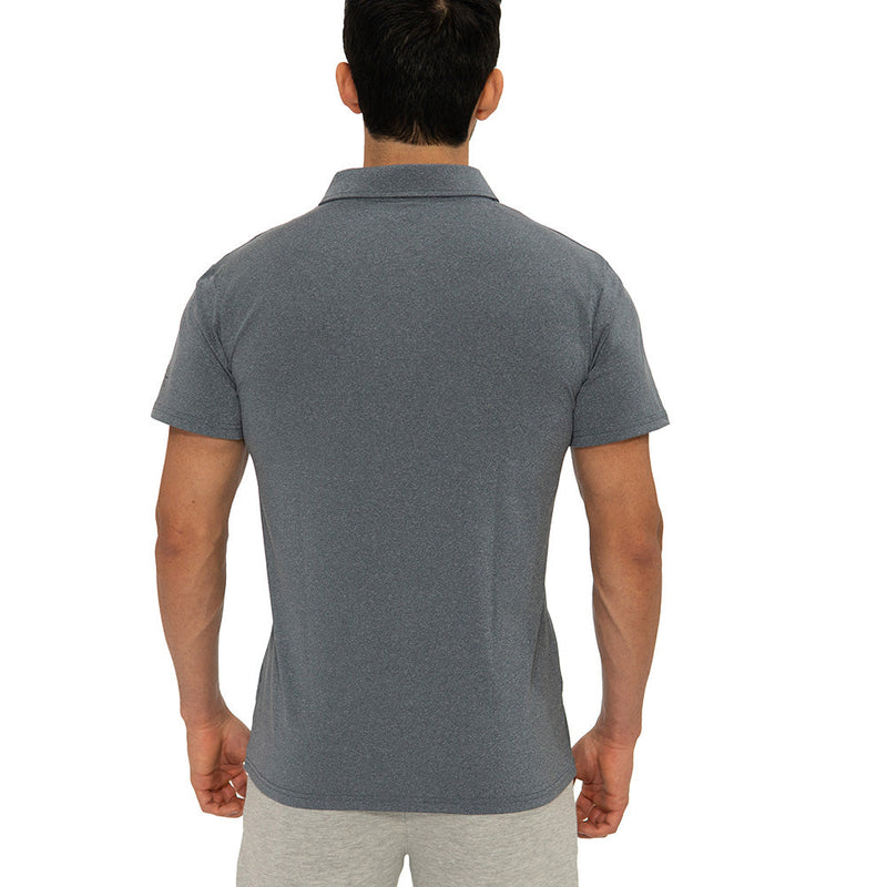 WARRIORS & SCHOLARS FAIRWAY S/S ACTIVE POLO , MEDIUM - GRAY - Brand New