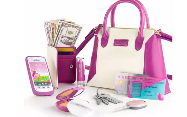 LITTI PRITTI LITTI LADY PURSE SET PLAY PURSE FOR LITTLE GIRLS - MULTI - Like New