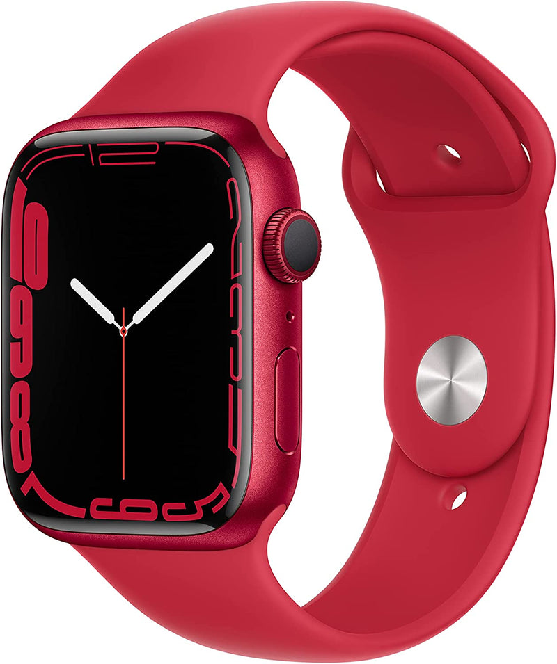 For Parts: APPLE WATCH 7 GPS 41mm RED ALUMINUM CASE WITH RED SPORT CANNOT BE REPAIRED