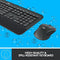 Logitech MK545 Advanced Wireless Keyboard and Mouse Combo - Black Like New