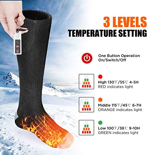 BALHVIT HEATED SOCKS RECHARGEABLE ELECTRIC SOCKS BLACK STWZ01 - Like New